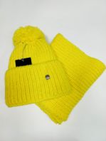 Шапка +снуд, желтый