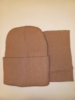 Шапка +снуд,  беж