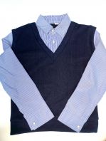 Обманка, 2 в 1, полосатый ворот 