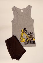 Экскаватор, серый/хаки