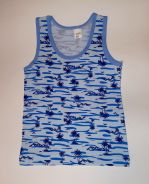 Пальмы, голубая 