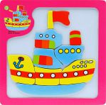 Пазлы магнитные Кораблик