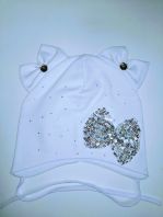 Бант пайетки,завязки, одинарная