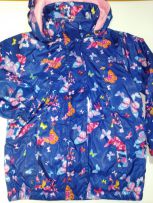 Бабочки синие, на флисе