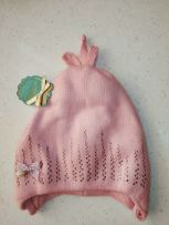 Бантик-стразы, розовый, на х.б.