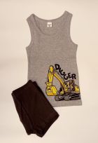 Экскаватор, серый/хаки