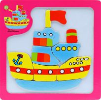 Пазлы магнитные Кораблик