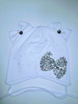 Бант пайетки,завязки, одинарная